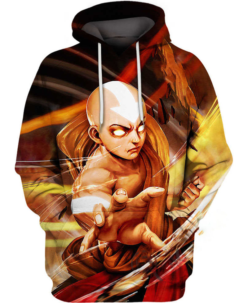 The Avatar Aang Hoodie 3D
