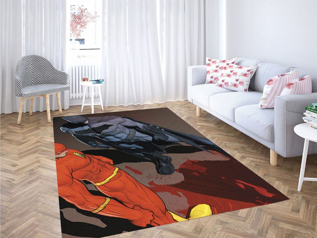 The Flash And Batman Living Room Modern Carpet Rug