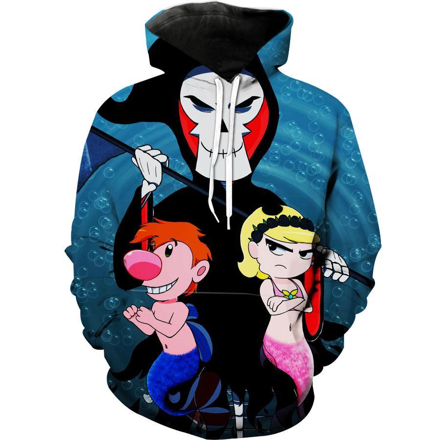 The Grim Adventures Of Billy & Mandy Cartoon Hoodie 3D