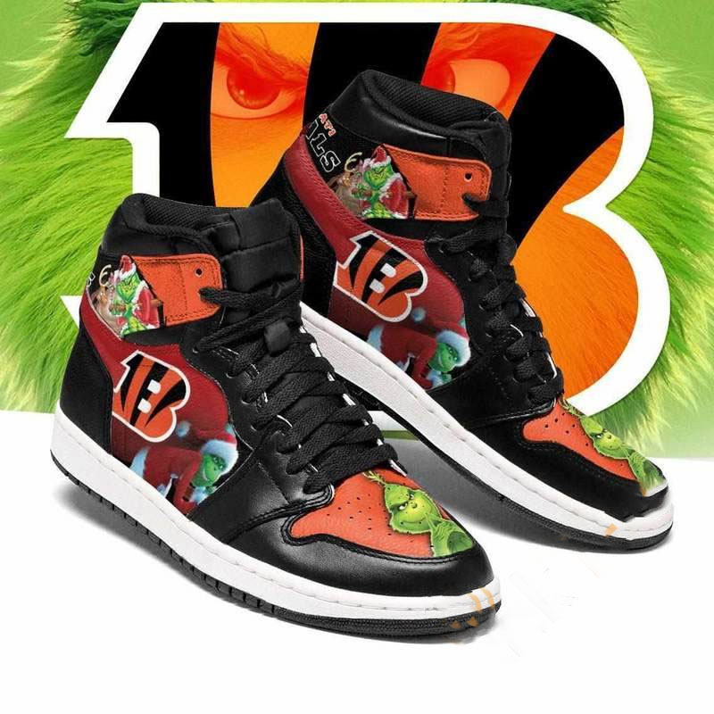 The Grinch Cincinnati Bengals Nfl Custom Air Jordan Shoes