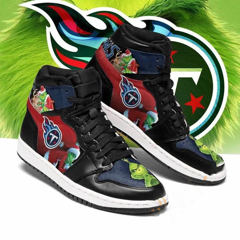 The Grinch Tennessee Titans Nfl Custom Air Jordan Shoes
