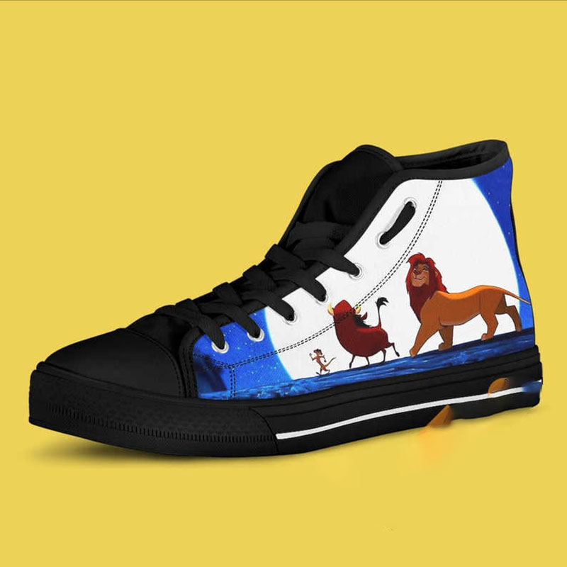The Lion King Custom Disney Cartoon Movie High Top Shoes