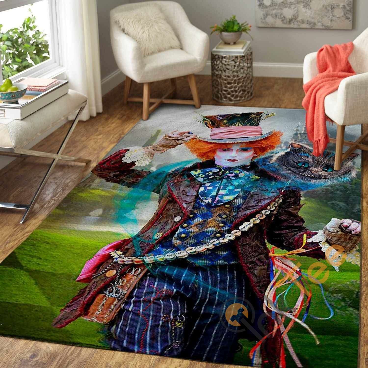 The Mad Hatter Alice In Wonderland Area Rug