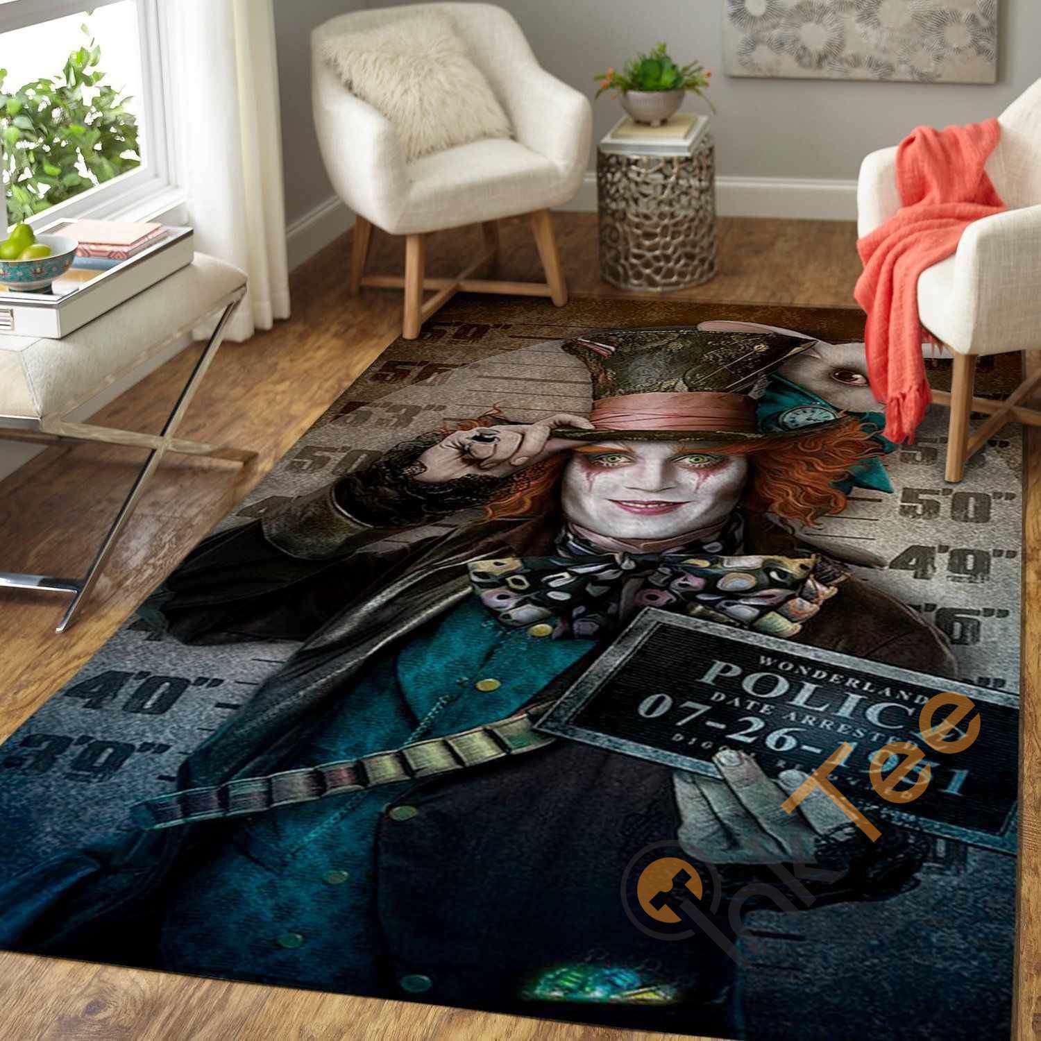 The Mad Hatter Alice’s Adventures In Wonderland Area Rug