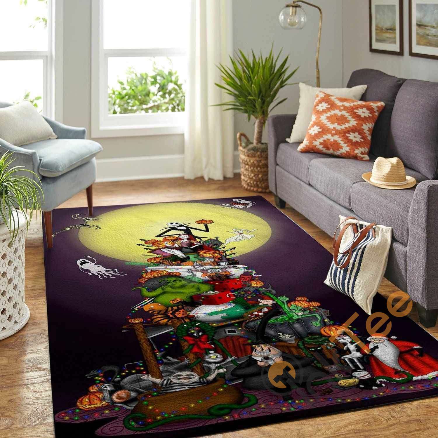The Nightmare Before Christmas Halloween Area Rug