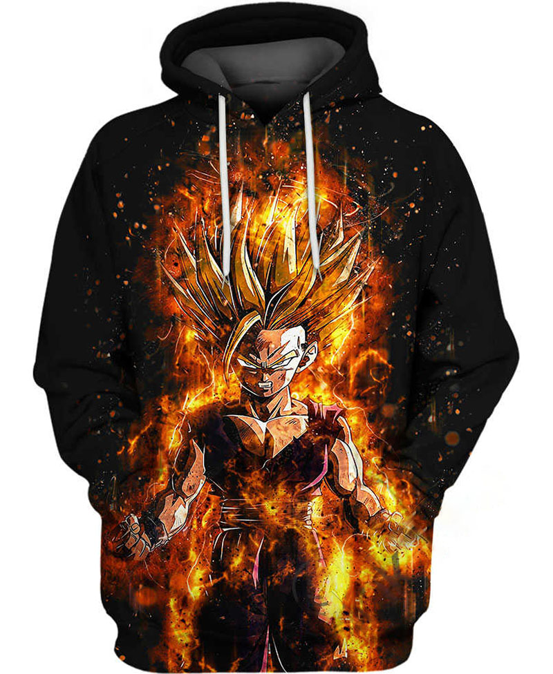 The Rage Of Son Gohan Hoodie 3D