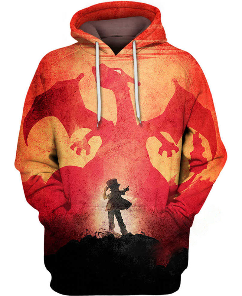The Red Trainer Charizard Hoodie 3D
