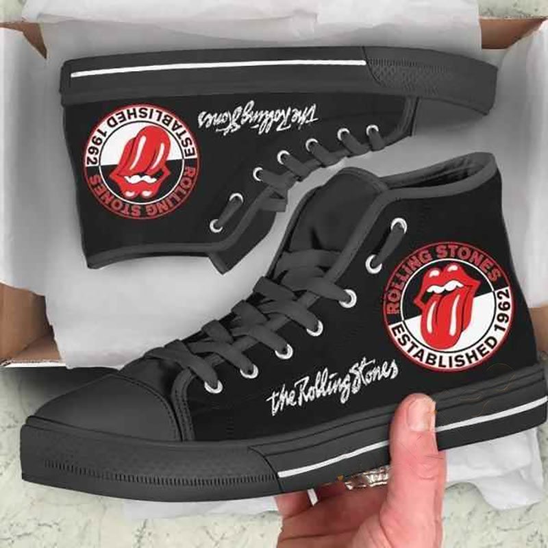 The Rolling Stones High Top Shoes