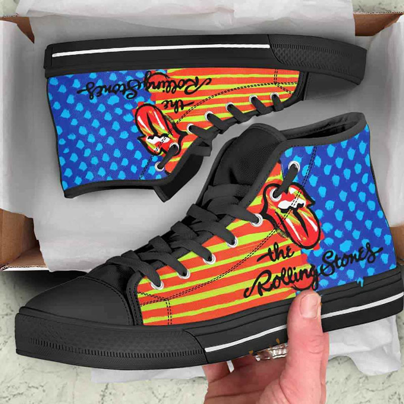 The Rolling Stones High Top Shoes