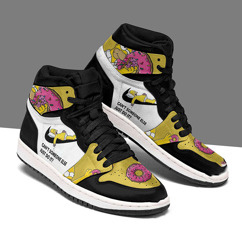 The Simpsons Can’t Someone Else Just Do It Homer Simpson Donut Air Jordan Shoes