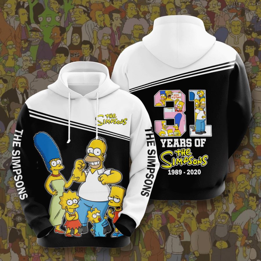 The Simpsons Custom Hoodie 3D