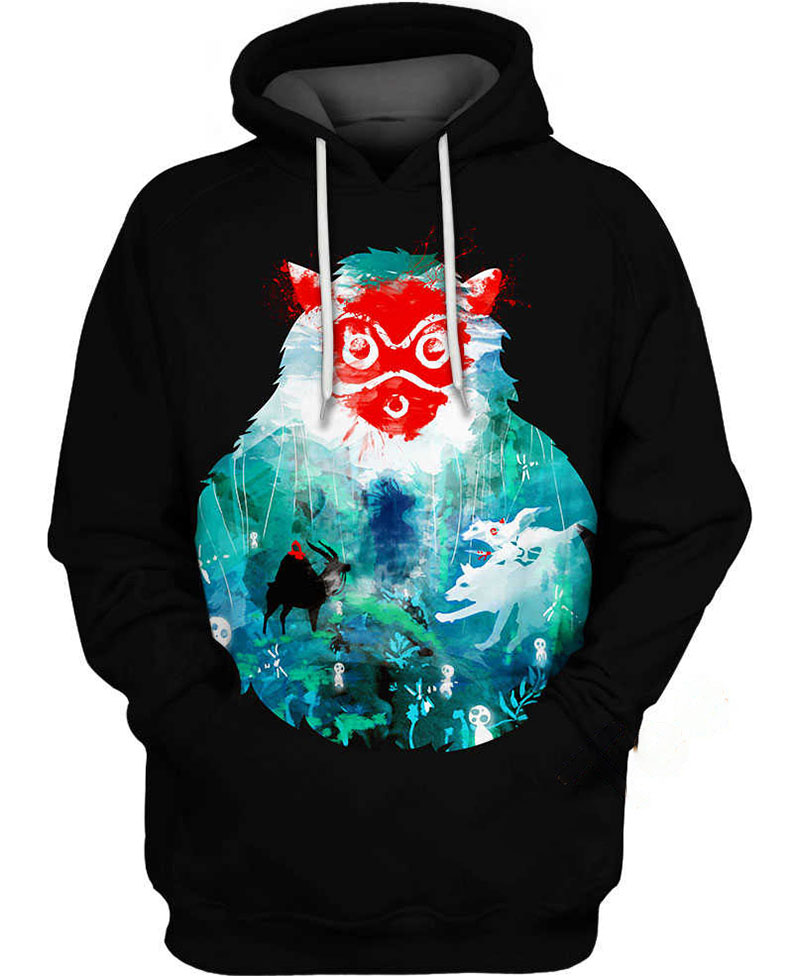 The Souls In Princess Mononoke Hoodie 3D