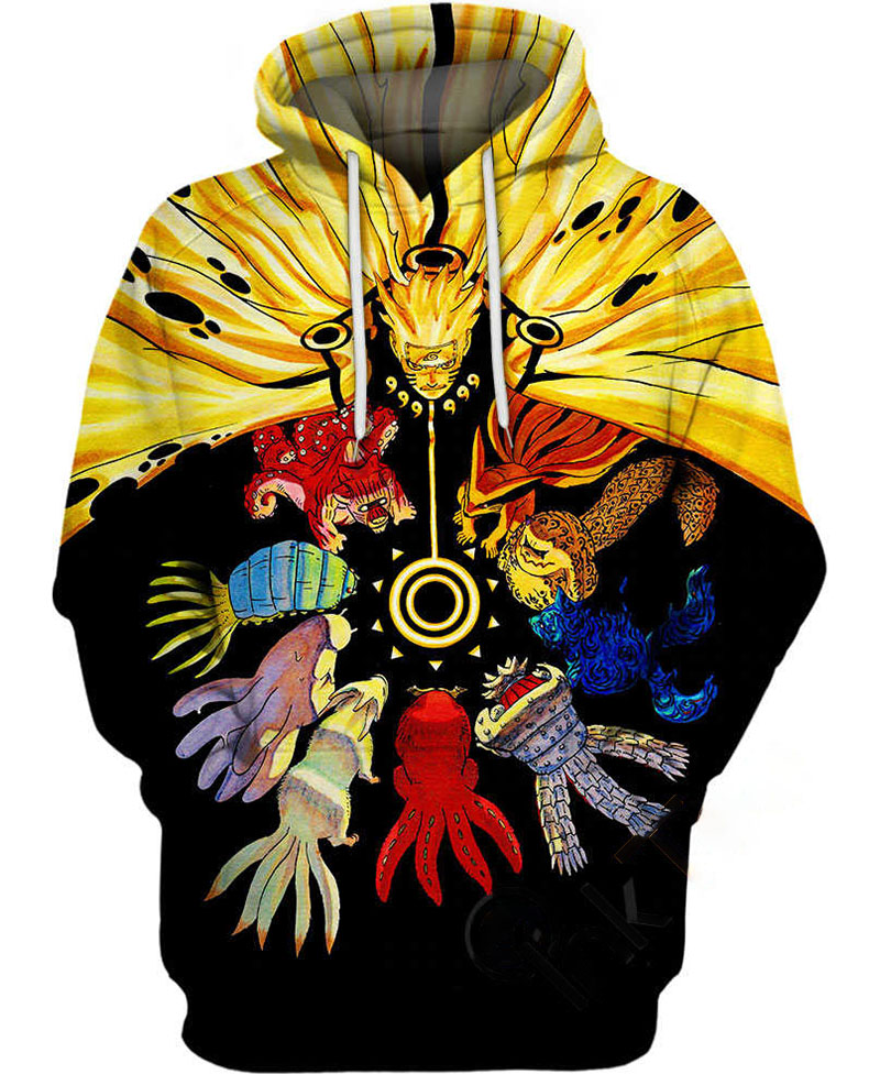 The Tailed Beasts Naruto Hoodie 3D