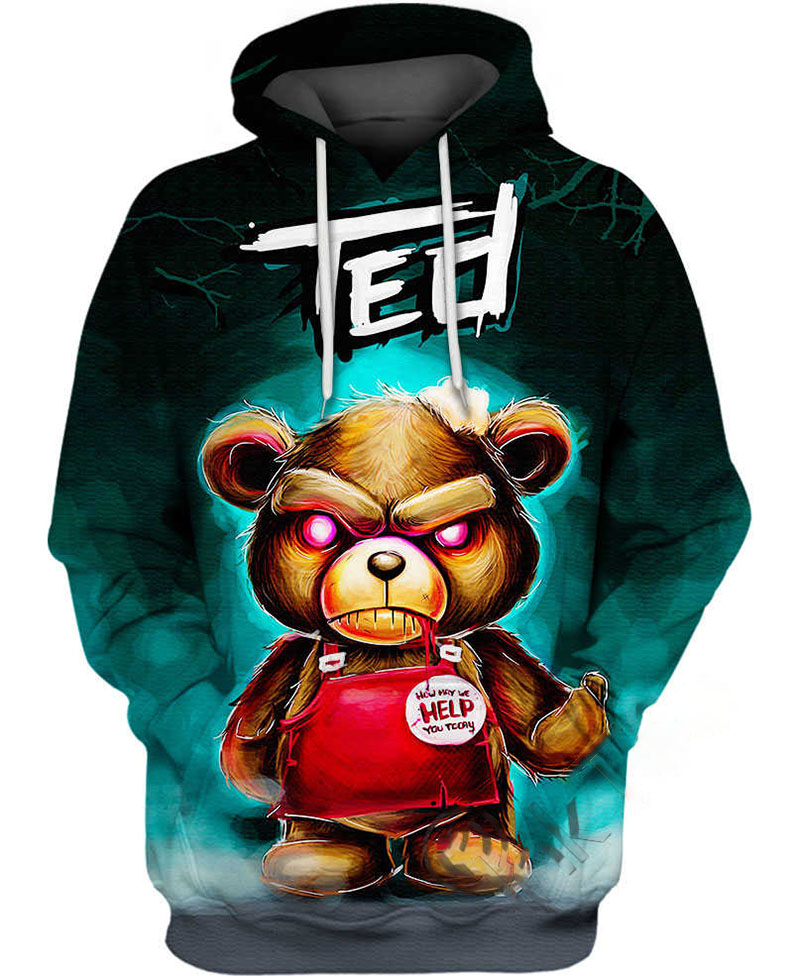 The Walking Ted Hoodie 3D