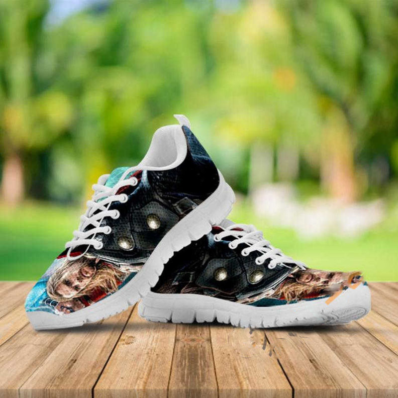 Thor Custom Avengers Painted Marvel Studio Superhero Movie Running Nike Roshe Shoes