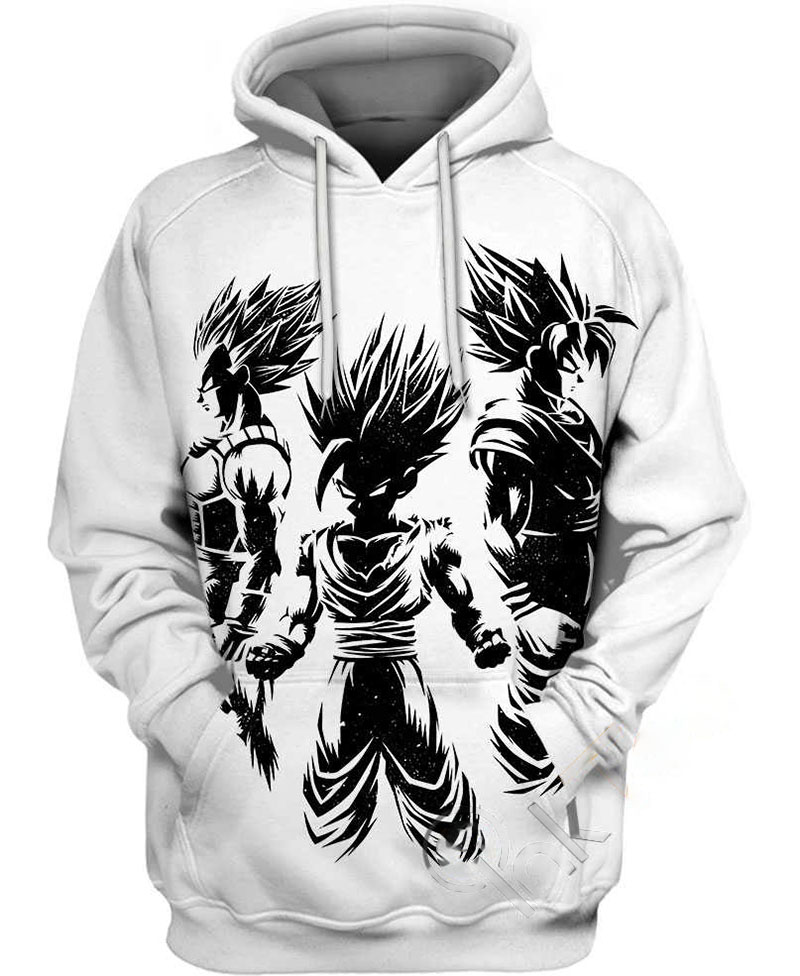 Three Warriors Dragon Ball Hoodie 3D