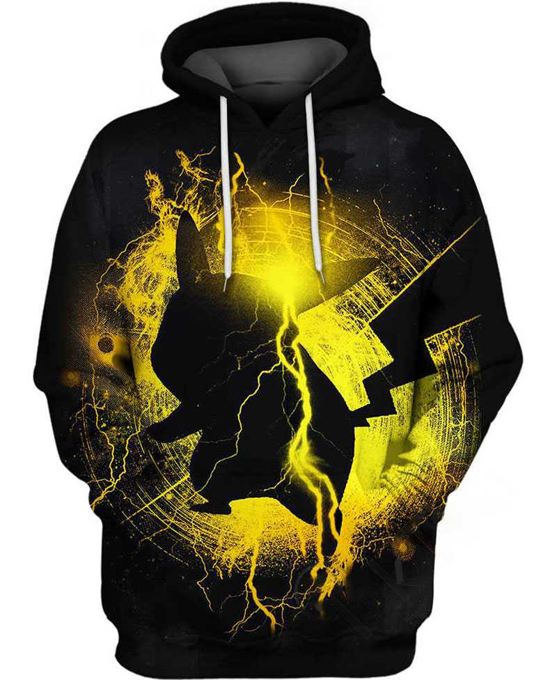 Thunder Pikachu Hoodie 3D