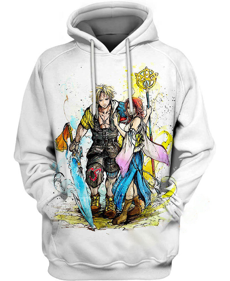 Tidus And Yuna Final Fantasy Hoodie 3D