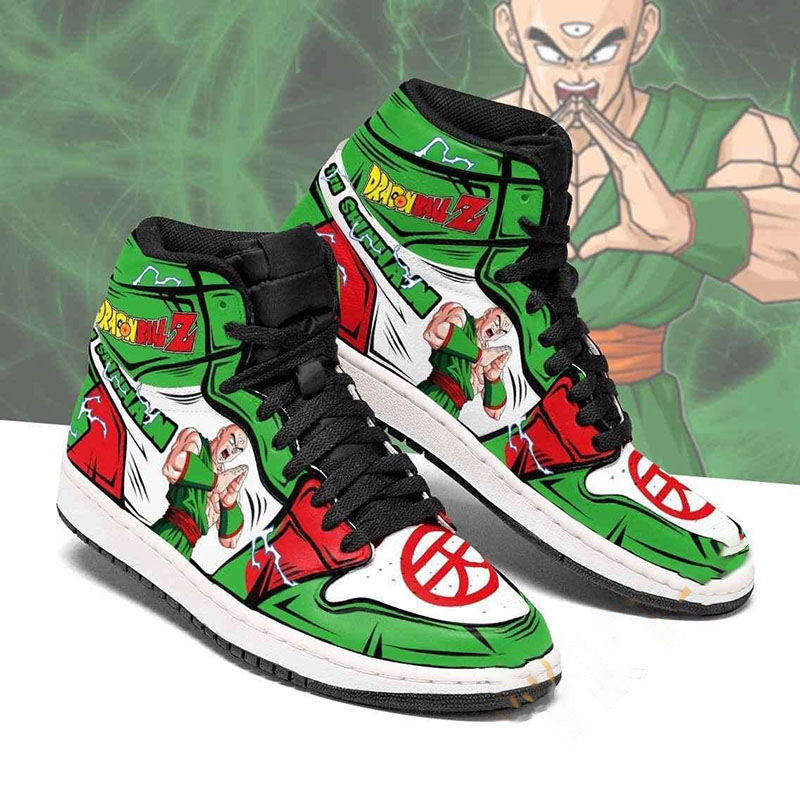 Tien Shinhan Dragon Ball Z Anime Sneakers Air Jordan Shoes