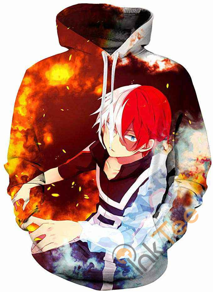Todoroki Shoto Cosplay Costume Print Hoodie 3D