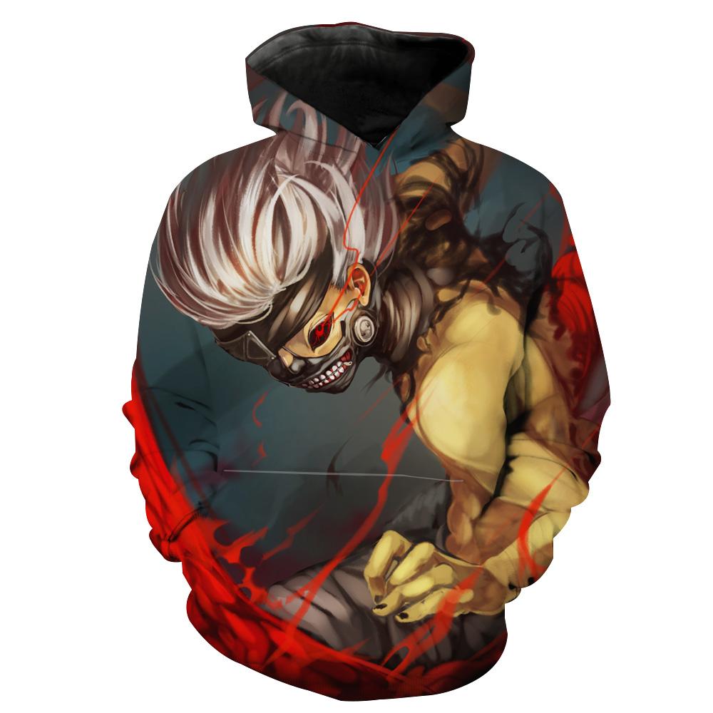 Tokyo Ghoul Ken Kaneki Hoodie 3D
