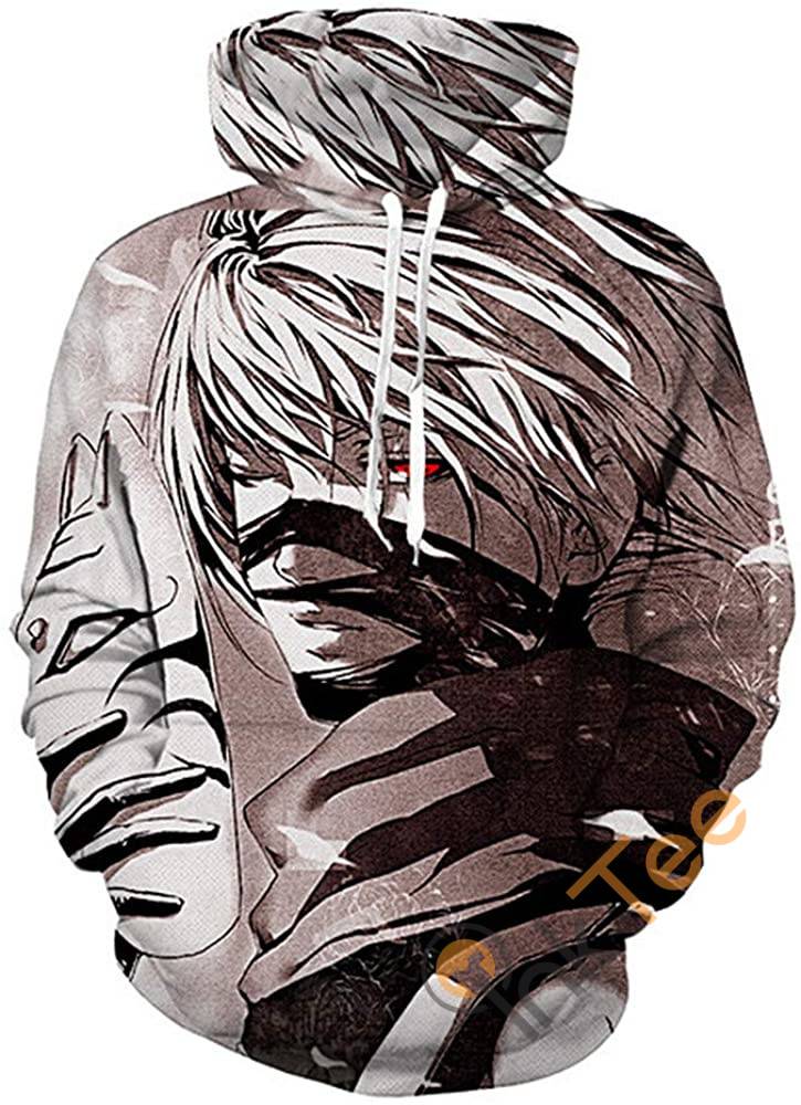 Tokyo Ghoul Print Pullover With Front Pocket Hoodie 3D