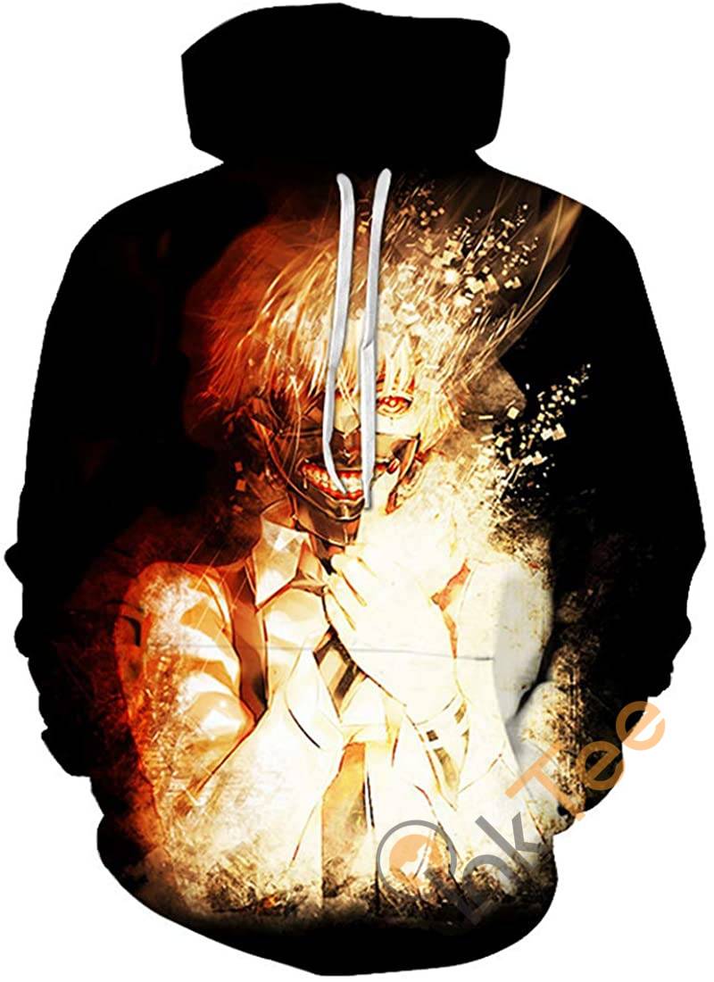 Tokyo Ghoul Print Pullover With Front Pocket Hoodie 3D