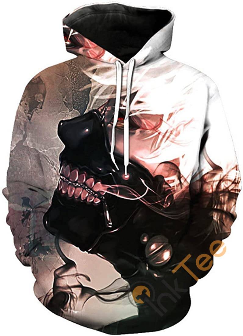 Tokyo Ghoul Print Pullover With Front Pocket Hoodie 3D