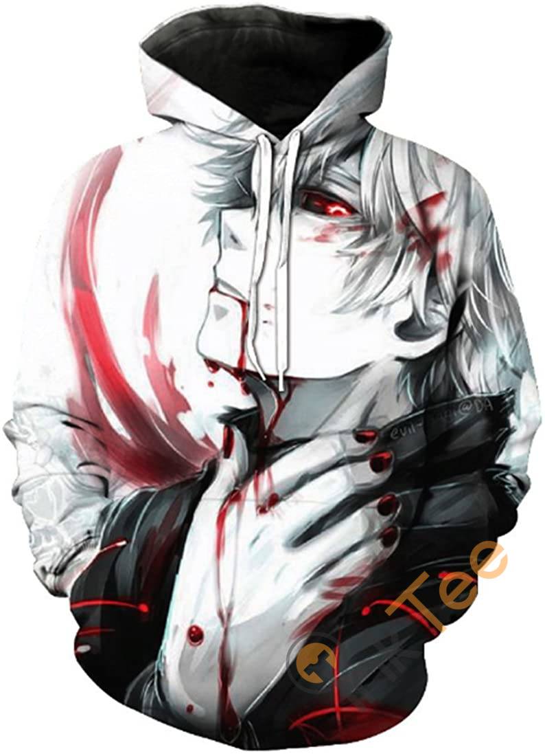 Tokyo Ghoul Print Pullover With Front Pocket Hoodie 3D