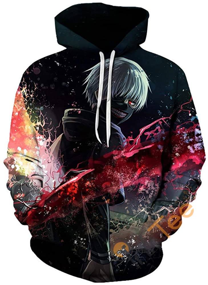 Tokyo Ghoul Print Pullover With Front Pocket Hoodie 3D