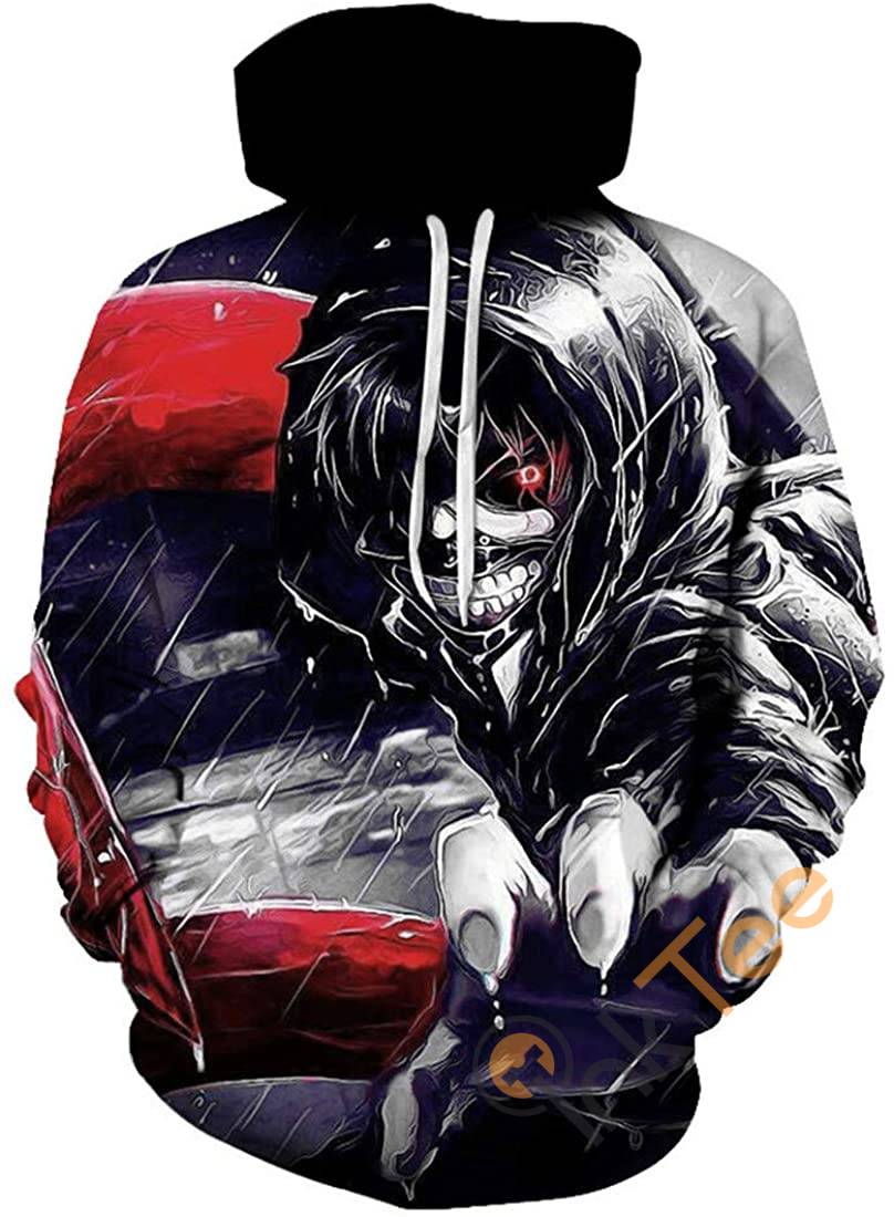 Tokyo Ghoul Print Pullover With Front Pocket Hoodie 3D