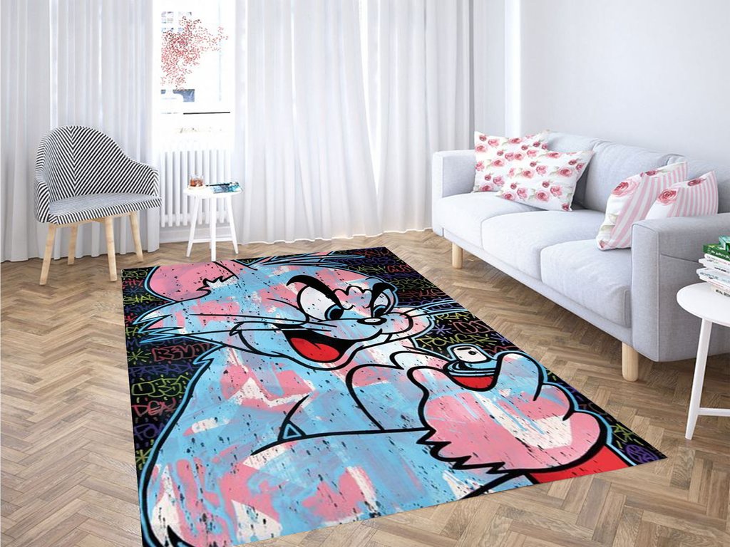 Tom Wallpaper Living Room Modern Carpet Rug