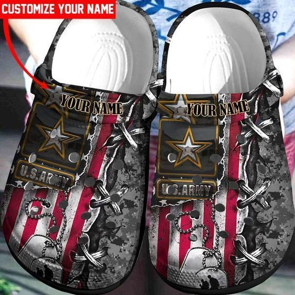 Top Us Army Crocs Clog Shoes