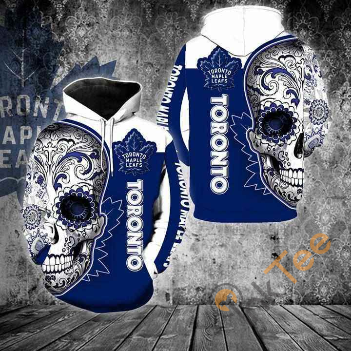 Toronto Maple Leafs Sugar Skull Hoodie 3d