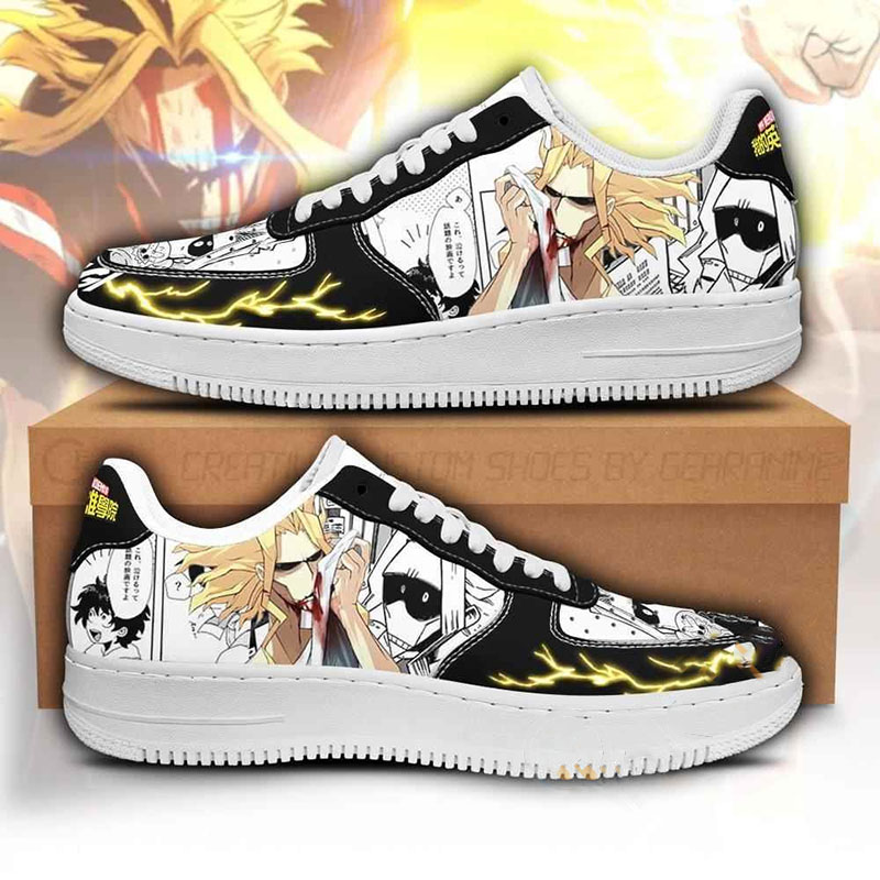 Toshinori Yagi Custom My Hero Academia Anime Nike Air Force Shoes