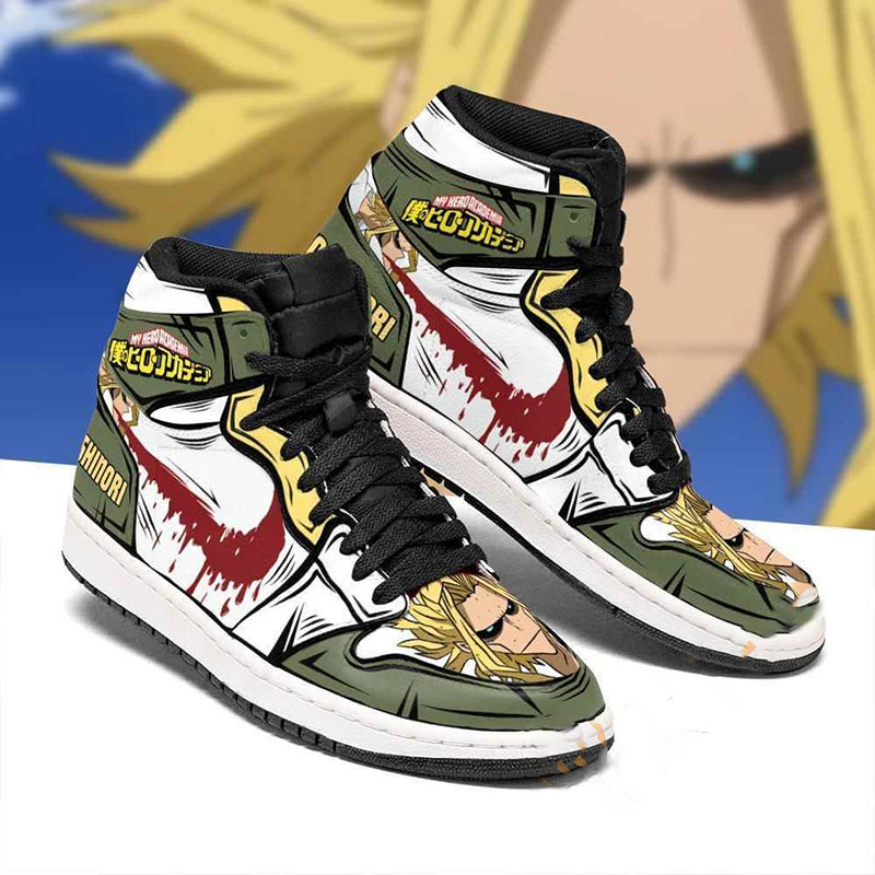 Toshinori Yagi Skill My Hero Academia Sneakers Anime Air Jordan Shoes