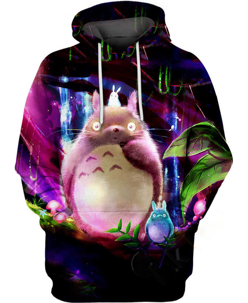Totoro And Cute Friends Hoodie 3D