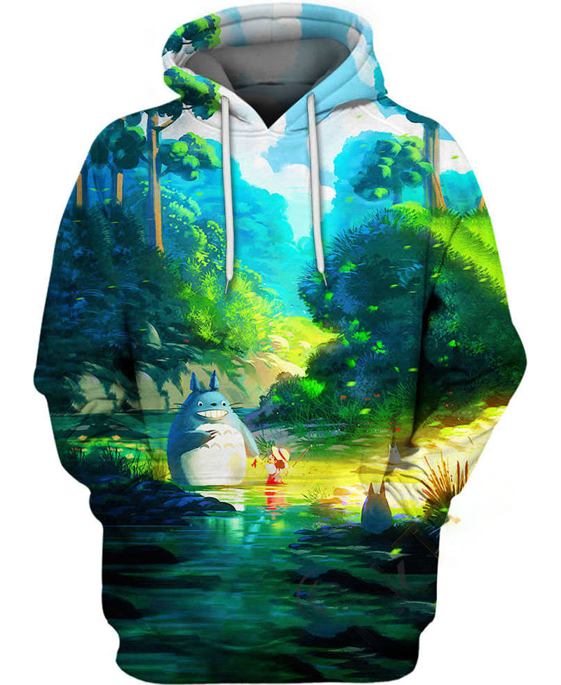 Totoro Meets Mei Hoodie 3D