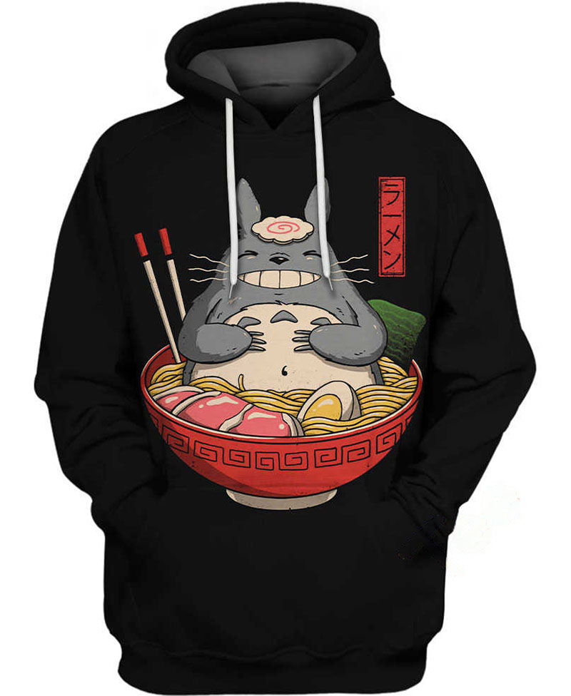 Totoro Ramen Hoodie 3D
