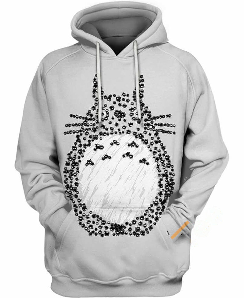 Totoro Susuwatari Hoodie 3D