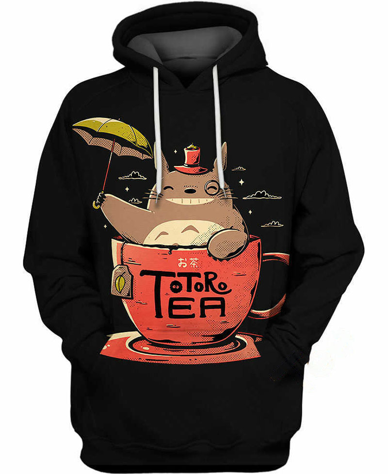 Totoro Tea Hoodie 3D
