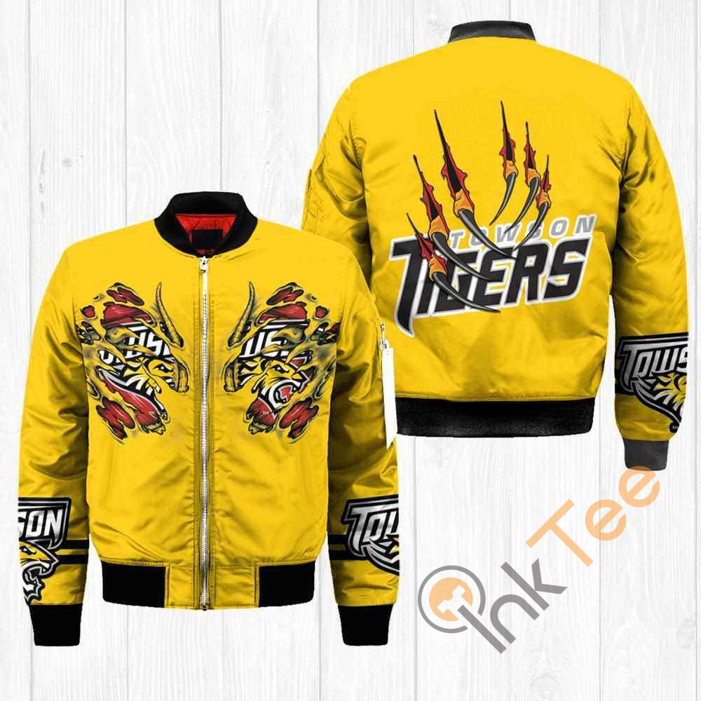 Towson Tigers NCAA Claws Apparel Best Christmas Gift For Fans Bomber Jacket