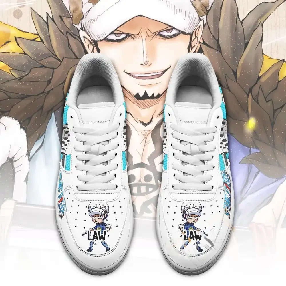 Trafalgar D. Water Law Custom One Piece Anime Fan Amazon Nike Air Force Shoes