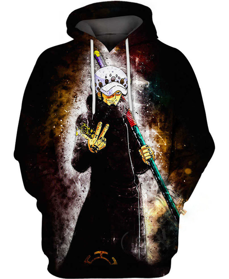 Trafalgar Law Illustration Hoodie 3D