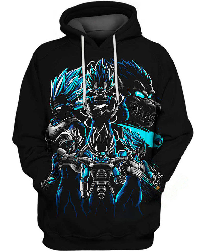 Transformations Of Vegeta Hoodie 3D