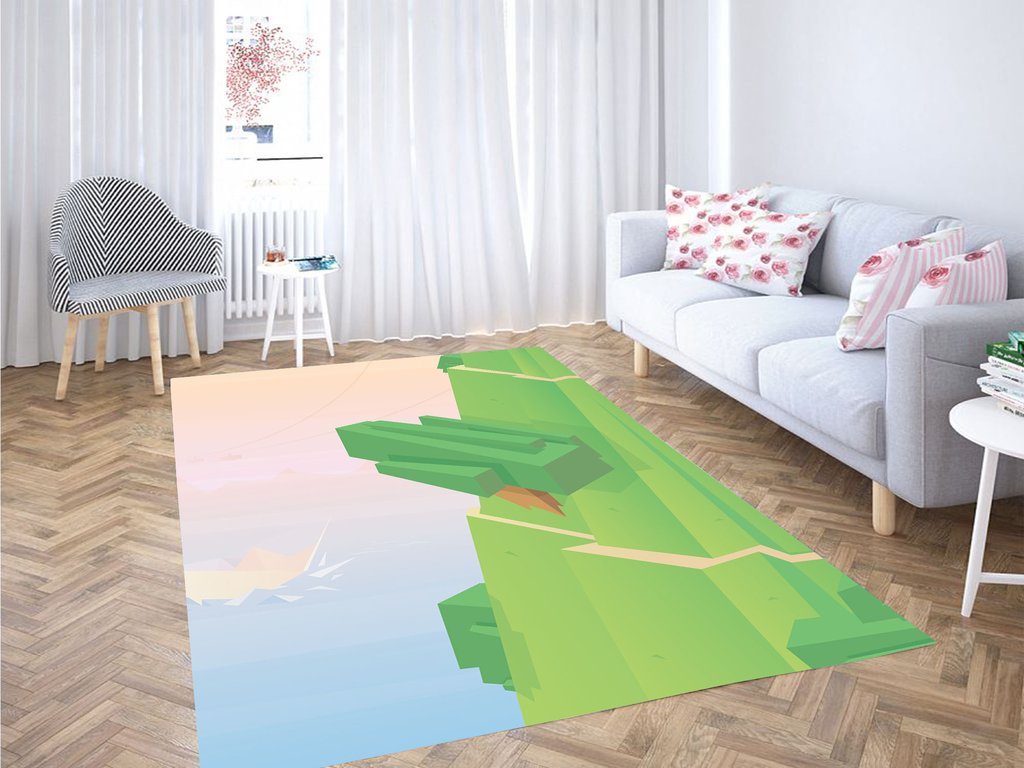 Tree Aesthetic Minecraft Living Room Modern Carpet Rug
