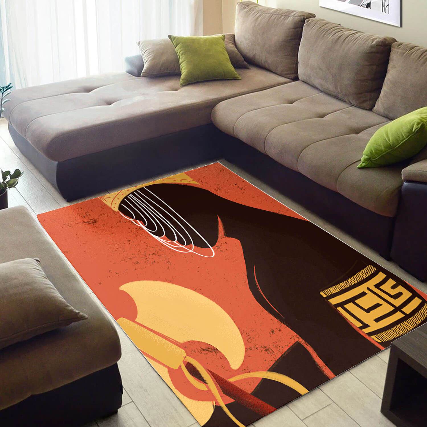 Trendy African Style Cute American Melanin Girl Area Rug