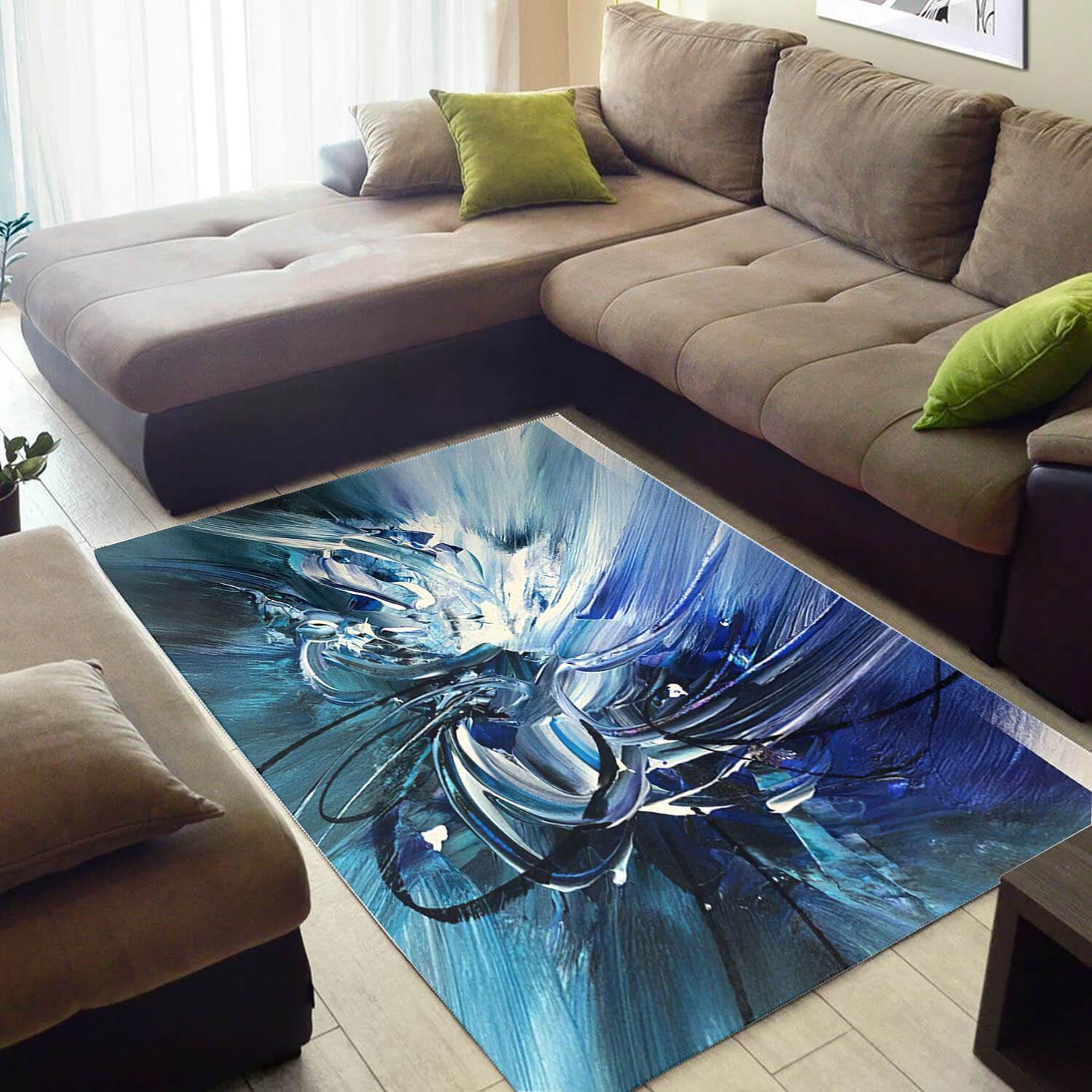 Trendy African Style Perfect Themed Ethnic Seamless Pattern Large Rug