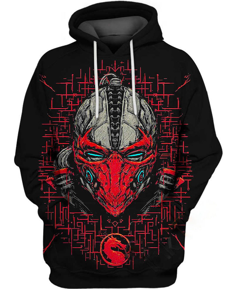 Triborg?s Mask Mortal Kombat Hoodie 3D