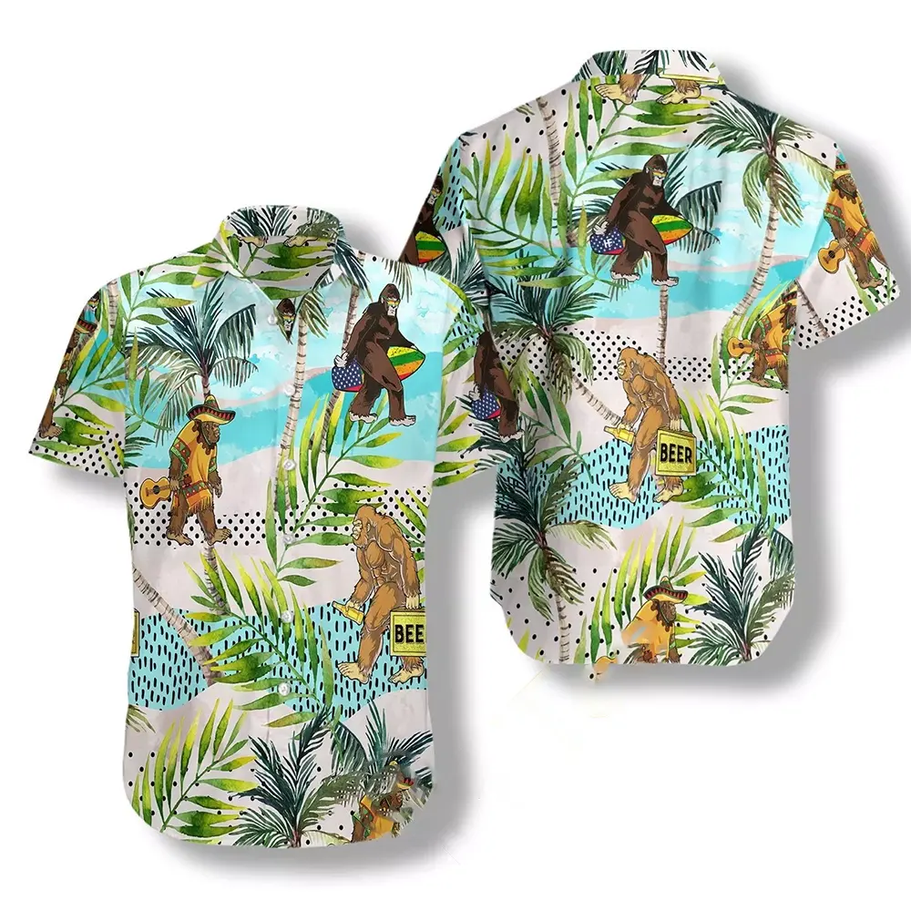Tropical Bigfoot Summer Hawaiian shirts